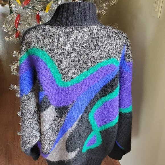 Vintage 80's mohair sweater - Picture 4 of 6